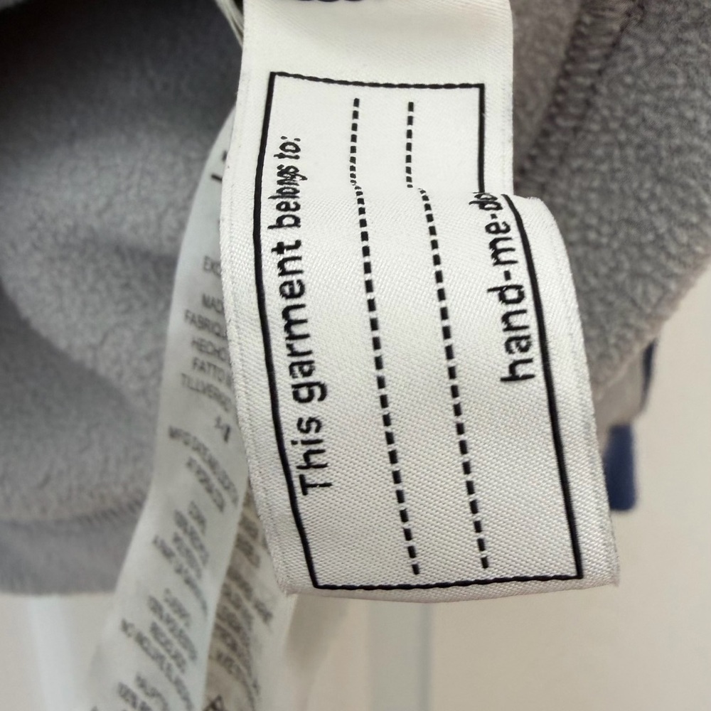 Patagonia Kids Small Dark Blue Microdini Fleece Pullover - Picture 5 of 6